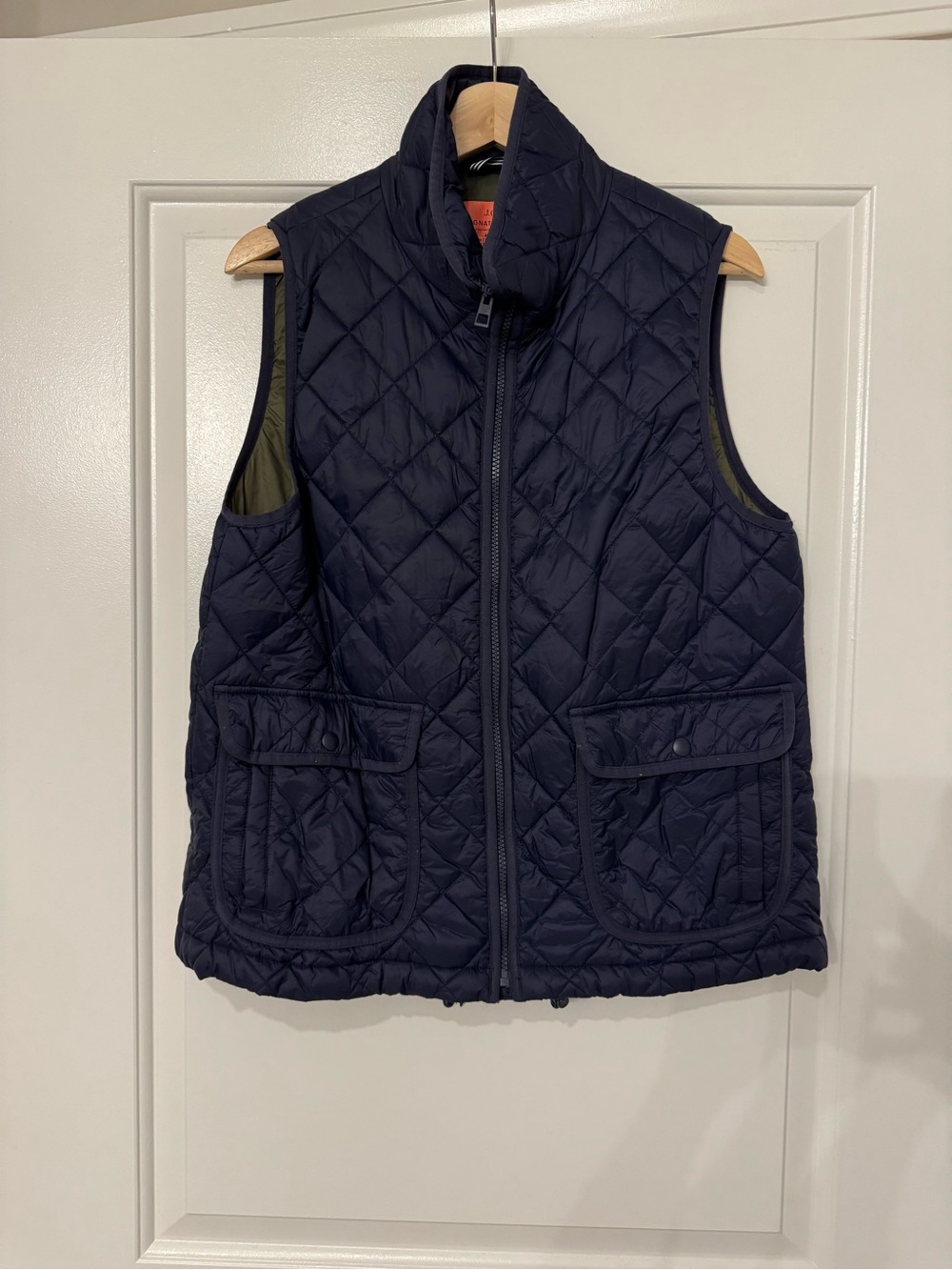J. Crew Quilted Navy Vest